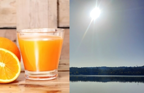 Calories in a glass of orange juice deals