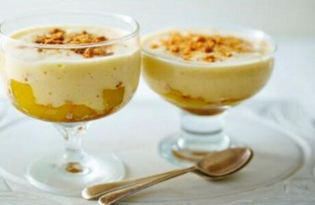 Peach zabaglione  recipe