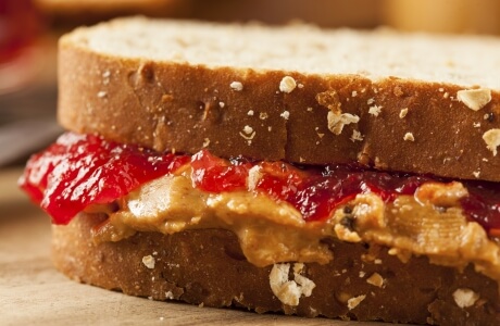 Peanut butter & jam sandwich recipe