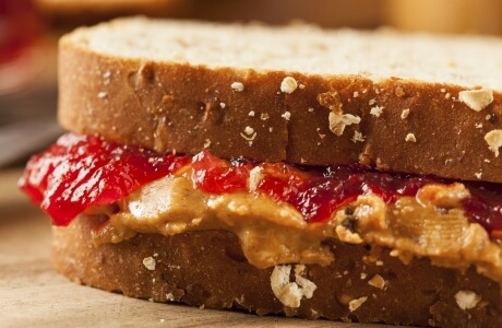 Peanut butter & jam sandwich recipe