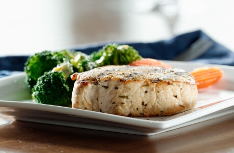 Pork chop, carrots and broccoli nutritional information