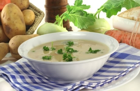 Potato and onion soup recipe