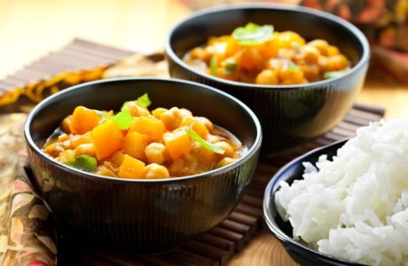 Pumpkin and chickpea curry recipe