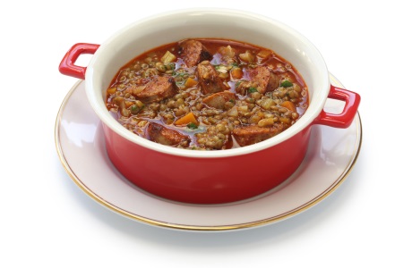 Sausage and lentil casserole recipe