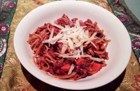 Simple bolognese sauce - microwave recipe