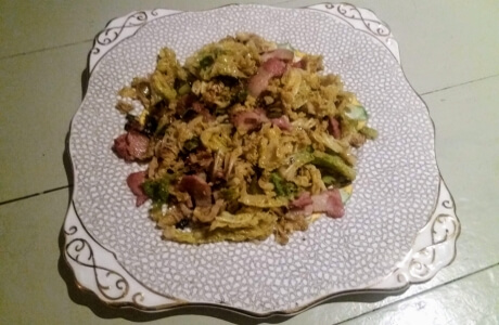 Simply cook savoy cabbage and bacon recipe