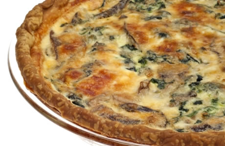 Spinach and mushroom tart recipe