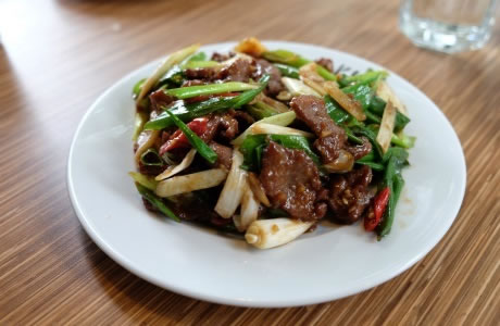 Stir fried beef and onions recipe