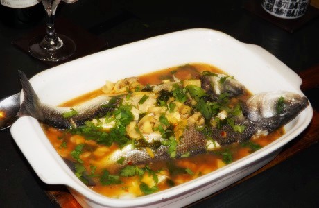 Thai steamed sea bass recipe