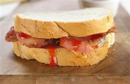 Bacon sandwich on white recipe