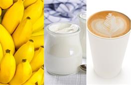 Banana yogurt & cappuccino recipe