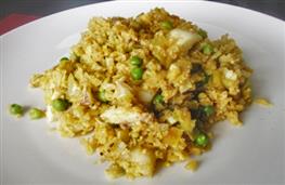 Cauliflower rice kedgeree recipe