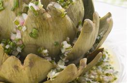 Globe artichoke with Dijon vinaigrette  recipe
