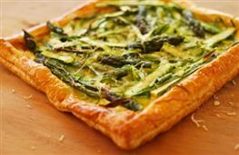 Goats cheese and asparagus tart recipe