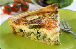 Parmesan, cheddar and courgette tart recipe