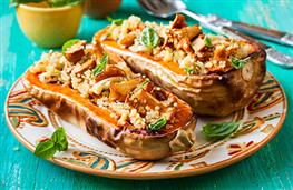 Roasted butternut squash stuffed with veg nutritional information