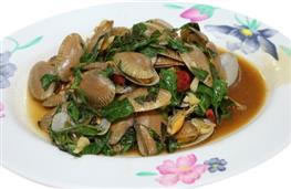 Steamed clams with chorizo and spring greens recipe