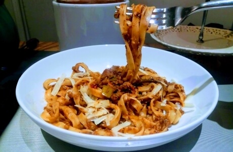 Vegan mushroom bolognese nutritional information