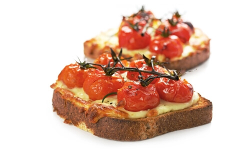 Welsh rarebit & cherry tomatoes recipe