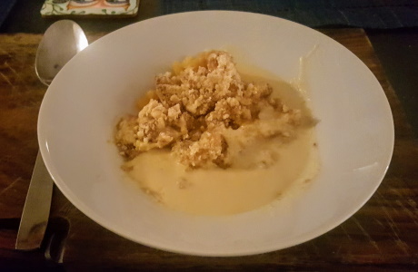 Helen's quince crumble recipe