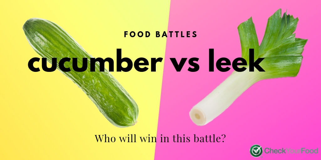 CheckYourFood Battles: Cucumber Vs. Leek blog image