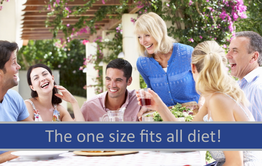 The one size fits all diet! blog image