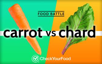 CheckYourFood Battles: Carrot vs Chard nutritional information